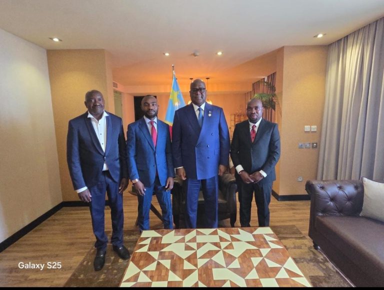RDC : le Président du Conseil d’Administration de la SOPROCOPIV et ses partenaires échangent avec le Président de la RDC sur les priorités économiques du Grand Nord